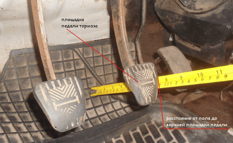Как правильно отрегулировать педаль тормоза на автомобиле Ока